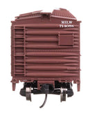 Walthers Mainline HO 910-40374 40' ARA Single Sheathed Boxcar with Dreadnaught Ends, Milwaukee Road