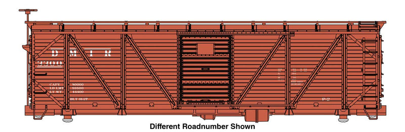 PREORDER WalthersMainline 910-40712 HO 40' ARA Single Sheathed Boxcar - Ready to Run -- Duluth, Missabe & Iron Range