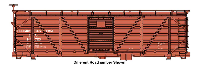 PREORDER WalthersMainline 910-40714 HO 40' ARA Single Sheathed Boxcar - Ready to Run -- Illinois Central