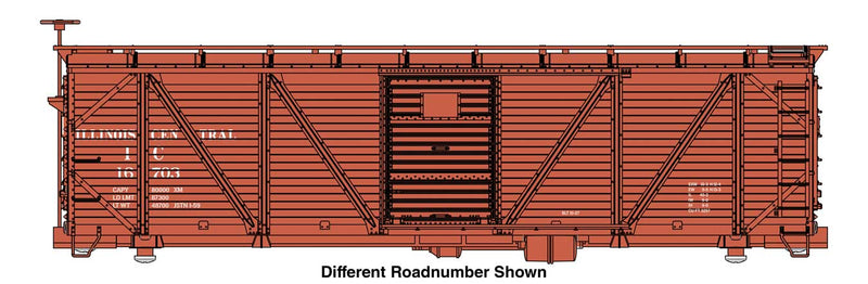 WalthersMainline 910-40715 HO 40' ARA Single Sheathed Boxcar - Ready to Run -- Illinois Central