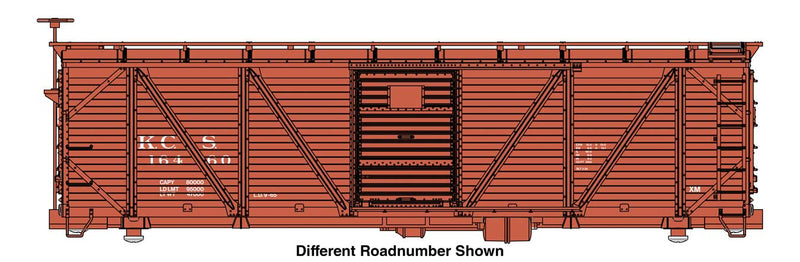 PREORDER WalthersMainline 910-40719 HO 40' ARA Single Sheathed Boxcar - Ready to Run -- Kansas City Southern