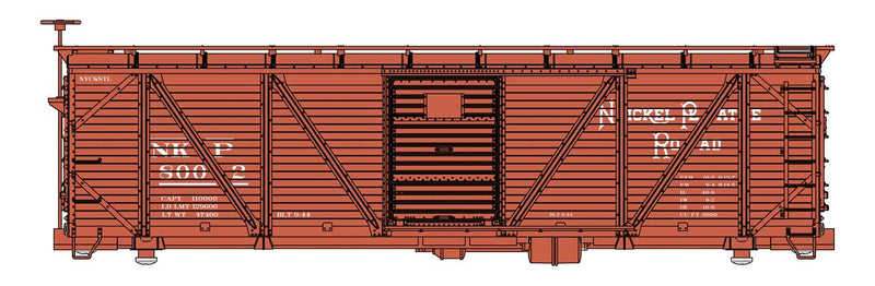 PREORDER WalthersMainline 910-40721 HO 40' ARA Single Sheathed Boxcar - Ready to Run -- Nickle Plate Road