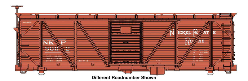 WalthersMainline 910-40723 HO 40' ARA Single Sheathed Boxcar - Ready to Run -- Nickle Plate Road