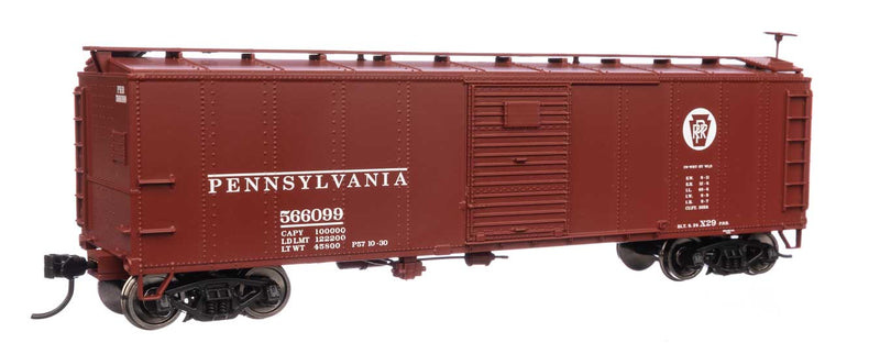 WalthersMainline 910-40967 HO 40' Early X29 Boxcar - Ready to Run -- Pennsylvania Railroad