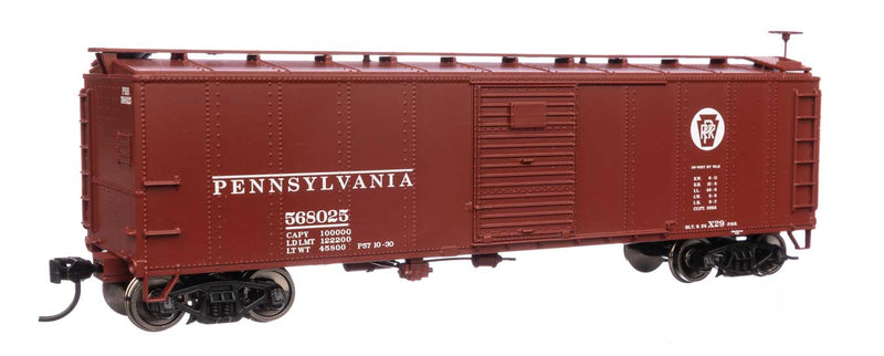 WalthersMainline 910-40968 HO 40' Early X29 Boxcar - Ready to Run -- Pennsylvania Railroad