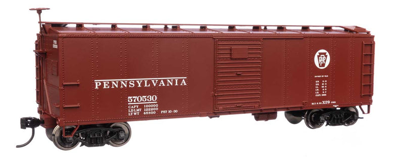 WalthersMainline 910-40969 HO 40' Early X29 Boxcar - Ready to Run -- Pennsylvania Railroad