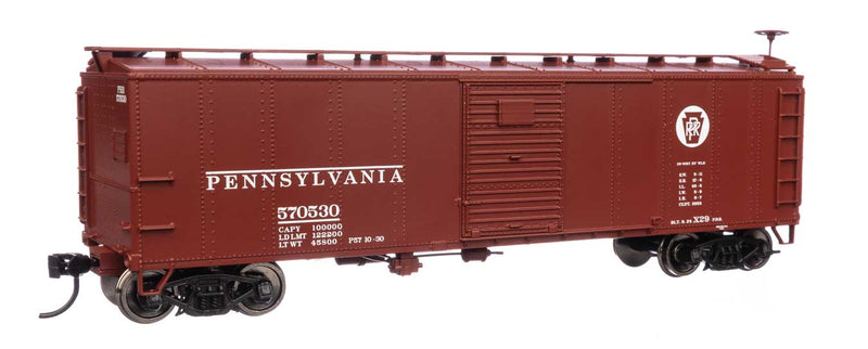 WalthersMainline 910-40969 HO 40' Early X29 Boxcar - Ready to Run -- Pennsylvania Railroad