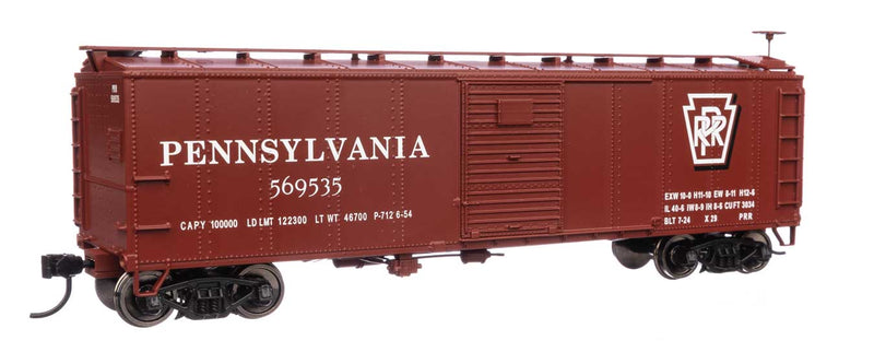 WalthersMainline 910-40971 HO 40' Early X29 Boxcar - Ready to Run -- Pennsylvania Railroad