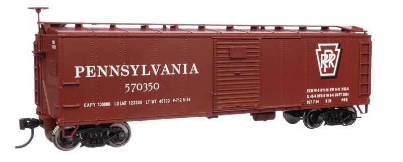 WalthersMainline 910-40972 HO 40' Early X29 Boxcar - Ready to Run -- Pennsylvania Railroad