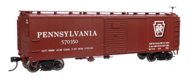 WalthersMainline 910-40972 HO 40' Early X29 Boxcar - Ready to Run -- Pennsylvania Railroad