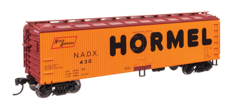 Walthers Mainline HO 910-41310 40' Wood Reefer with Steel ends, Hormel NADX