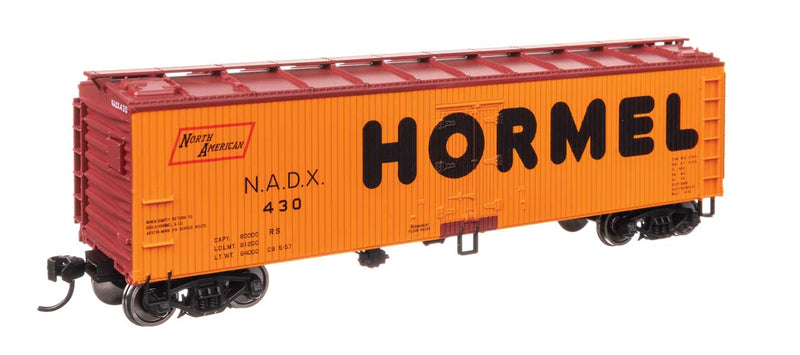 Walthers Mainline HO 910-41310 40' Wood Reefer with Steel ends, Hormel NADX