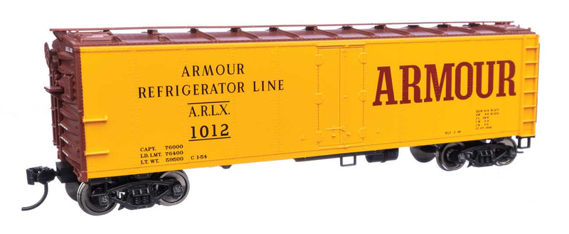 WalthersMainline 910-41401 HO 40' Steel Refrigerator Car with Dreadnaught Ends Armour Refrigerator Lines