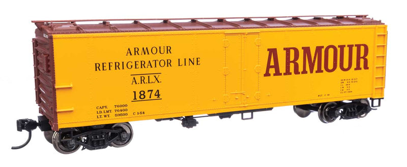 WalthersMainline 910-41403 HO 40' Steel Refrigerator Car with Dreadnaught Ends Armour Refrigerator Lines