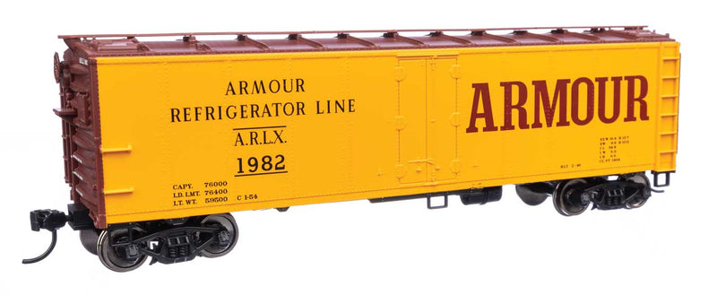 WalthersMainline 910-41404 HO 40' Steel Refrigerator Car with Dreadnaught Ends Armour Refrigerator Lines