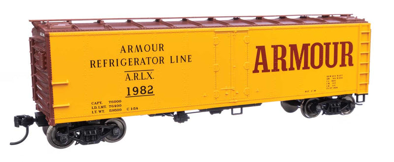 WalthersMainline 910-41404 HO 40' Steel Refrigerator Car with Dreadnaught Ends Armour Refrigerator Lines