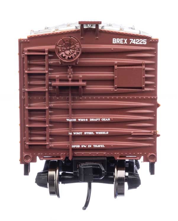 WalthersMainline 910-41405 HO 40' Steel Refrigerator Car with Dreadnaught Ends Burlington Refrigerator Express