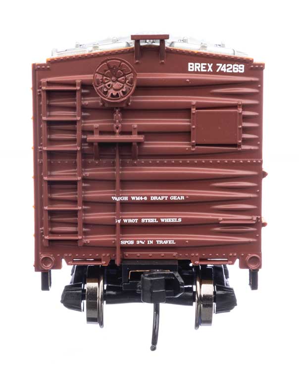 WalthersMainline 910-41406 HO 40' Steel Refrigerator Car with Dreadnaught Ends Burlington Refrigerator Express