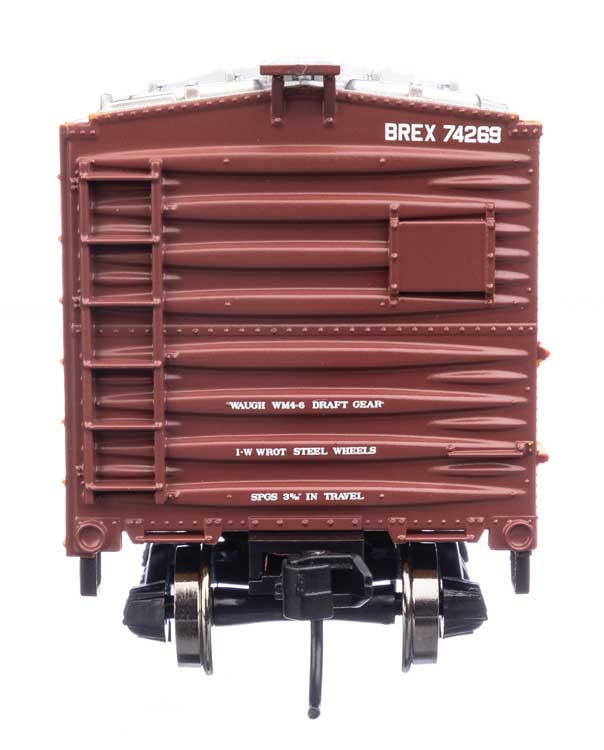 WalthersMainline 910-41406 HO 40' Steel Refrigerator Car with Dreadnaught Ends Burlington Refrigerator Express