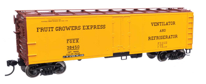 WalthersMainline 910-41411 HO 40' Steel Refrigerator Car with Dreadnaught Ends Fruit Growers Express