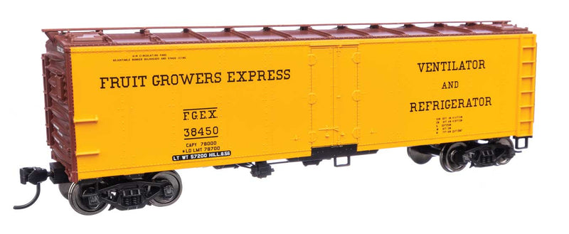 WalthersMainline 910-41411 HO 40' Steel Refrigerator Car with Dreadnaught Ends Fruit Growers Express