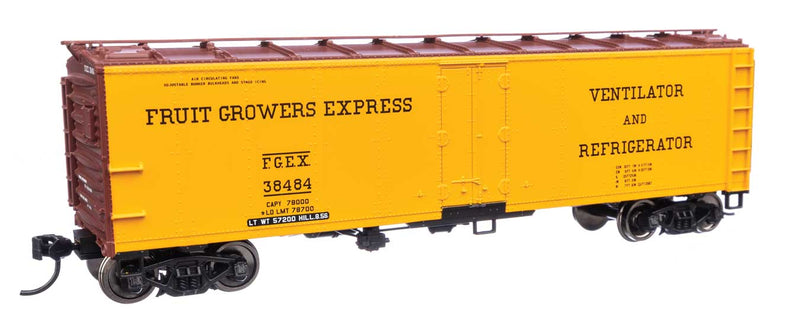 WalthersMainline 910-41412 HO 40' Steel Refrigerator Car with Dreadnaught Ends Fruit Growers Express