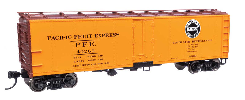 WalthersMainline 910-41414 HO 40' Steel Refrigerator Car with Dreadnaught Ends Pacific Fruit Express (Overland)