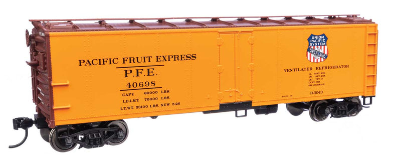 WalthersMainline 910-41416 HO 40' Steel Refrigerator Car with Dreadnaught Ends Pacific Fruit Express (Overland)