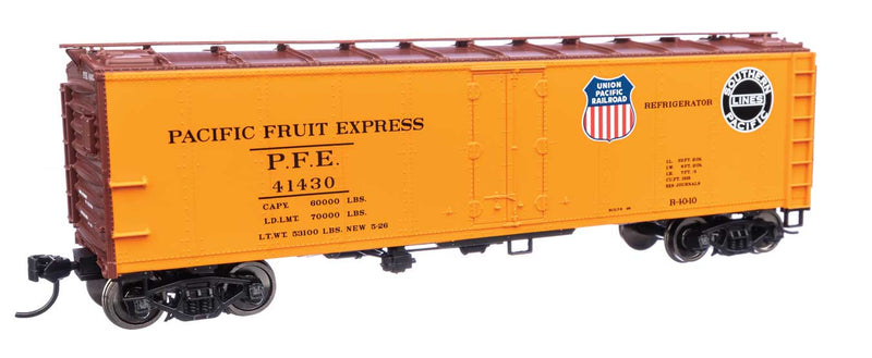 WalthersMainline 910-41418 HO 40' Steel Refrigerator Car with Dreadnaught Ends Pacific Fruit Express (UP/SP)