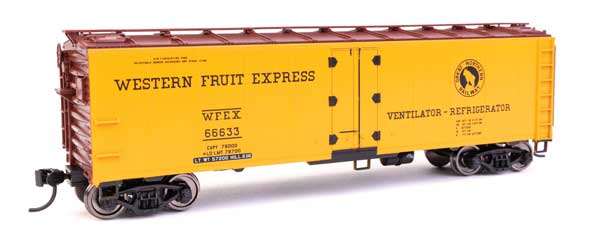 PREORDER WalthersMainline 910-41421 HO 40' Steel Refrigerator Car with Dreadnaught Ends Western Fruit Express