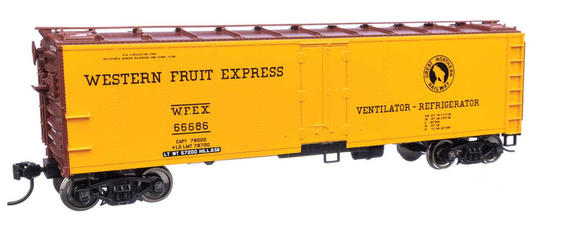 WalthersMainline 910-41422 HO 40' Steel Refrigerator Car with Dreadnaught Ends Western Fruit Express