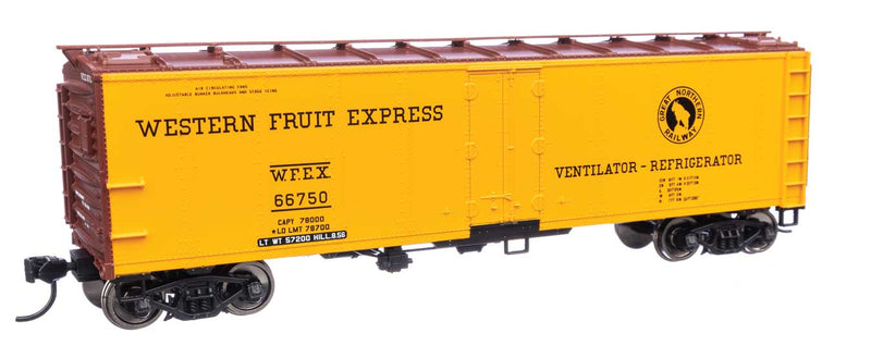 WalthersMainline 910-41424 HO 40' Steel Refrigerator Car with Dreadnaught Ends Western Fruit Express