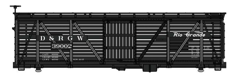 PREORDER WalthersMainline 910-41455 HO 40' Wood Stock Car - Ready to Run -- Denver & Rio Grande Western(TM)