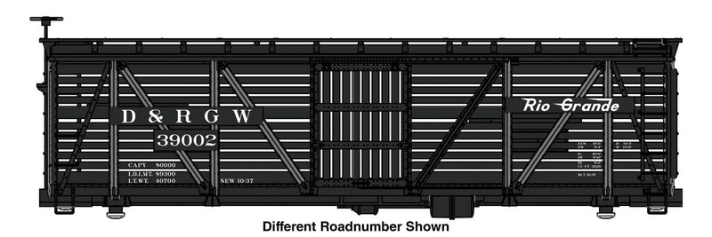 PREORDER WalthersMainline 910-41456 HO 40' Wood Stock Car - Ready to Run -- Denver & Rio Grande Western