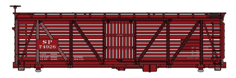 PREORDER WalthersMainline 910-41467 HO 40' Wood Stock Car - Ready to Run -- Southern Pacific(TM)