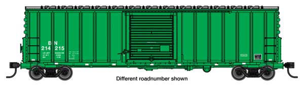 WalthersMainline 910-46002 HO 50' ACF Exterior Post Dreadnaught End Plate B Boxcar - Burlington Northern