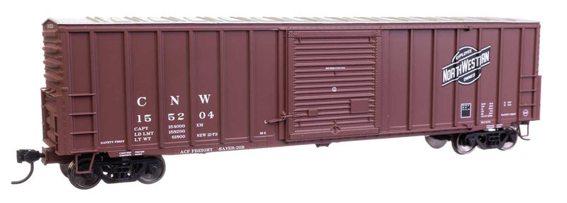 WalthersMainline 910-46007 HO 50' ACF Exterior Post Dreadnaught End Plate B Boxcar - Chicago & North Western