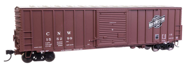 WalthersMainline 910-46008 HO 50' ACF Exterior Post Dreadnaught End Plate B Boxcar - Chicago & North Western