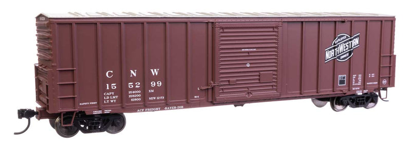 WalthersMainline 910-46008 HO 50' ACF Exterior Post Dreadnaught End Plate B Boxcar - Chicago & North Western