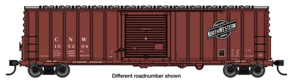 WalthersMainline 910-46009 HO 50' ACF Exterior Post Dreadnaught End Plate B Boxcar - Chicago & North Western