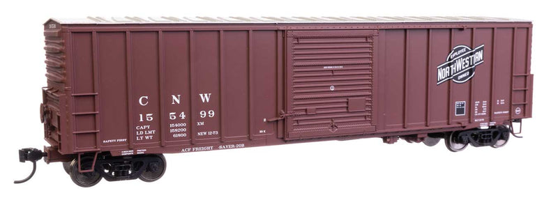 WalthersMainline 910-46009 HO 50' ACF Exterior Post Dreadnaught End Plate B Boxcar - Chicago & North Western