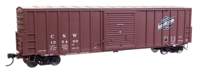 WalthersMainline 910-46009 HO 50' ACF Exterior Post Dreadnaught End Plate B Boxcar - Chicago & North Western