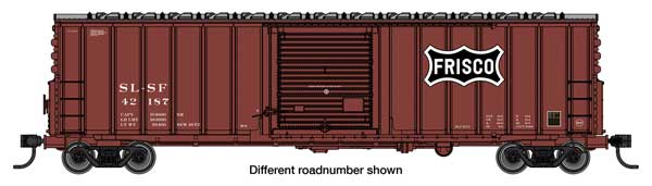 WalthersMainline 910-46011 HO 50' ACF Exterior Post Dreadnaught End Plate B Boxcar - St. Louis - San Francisco