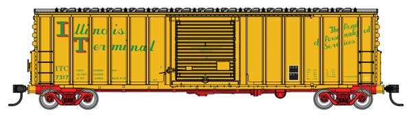 WalthersMainline 910-46013 HO 50' ACF Exterior Post Dreadnaught End Plate B Boxcar - Illinois Terminal