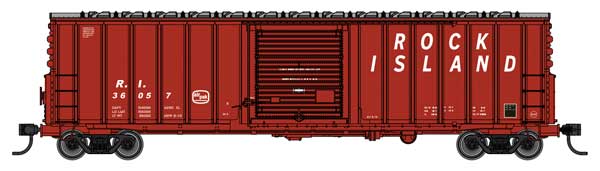 WalthersMainline 910-46019 HO 50' ACF Exterior Post Dreadnaught End Plate B Boxcar - Rock Island