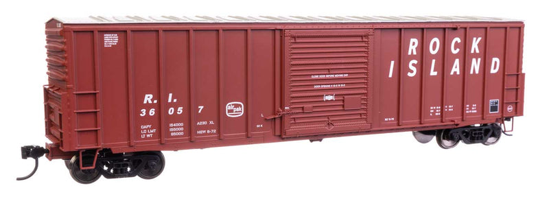 WalthersMainline 910-46019 HO 50' ACF Exterior Post Dreadnaught End Plate B Boxcar - Rock Island