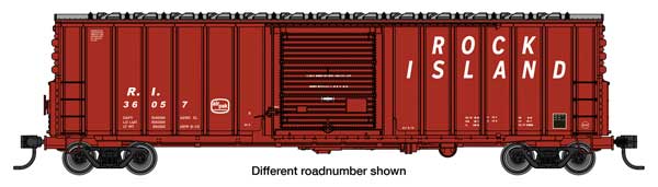 WalthersMainline 910-46020 HO 50' ACF Exterior Post Dreadnaught End Plate B Boxcar - Rock Island