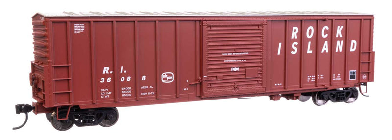 WalthersMainline 910-46020 HO 50' ACF Exterior Post Dreadnaught End Plate B Boxcar - Rock Island