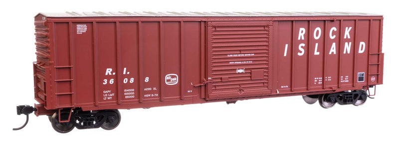 WalthersMainline 910-46020 HO 50' ACF Exterior Post Dreadnaught End Plate B Boxcar - Rock Island