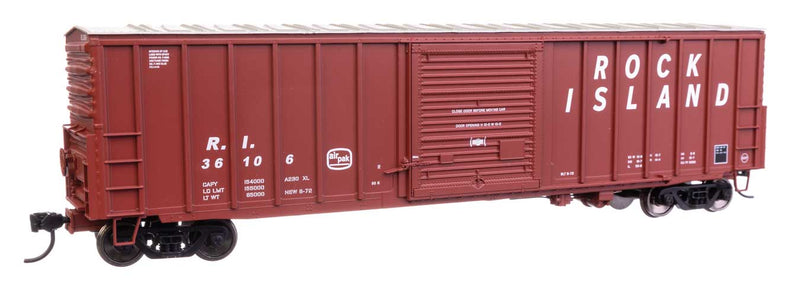 WalthersMainline 910-46021 HO 50' ACF Exterior Post Dreadnaught End Plate B Boxcar - Rock Island